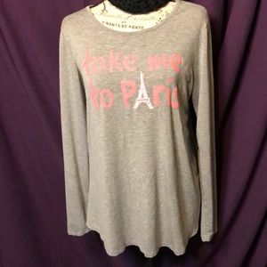 Grey long sleeve shirt (Take me to Paris)